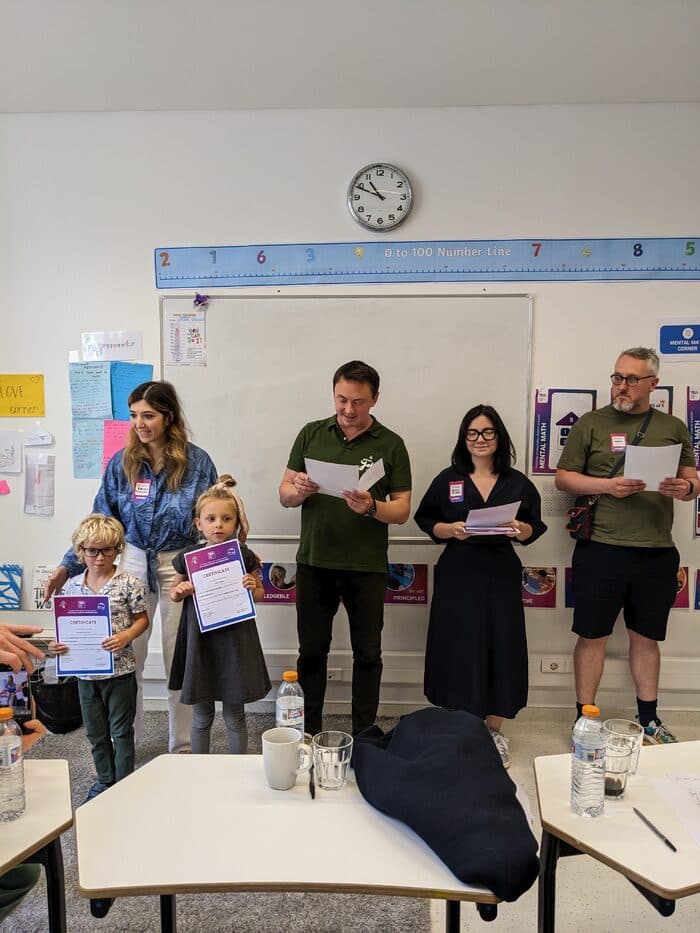 Children in a supportive learning activity at TISA Leiden