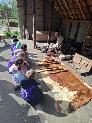 A TISA class enjoying an outdoor summer lesson in the open air